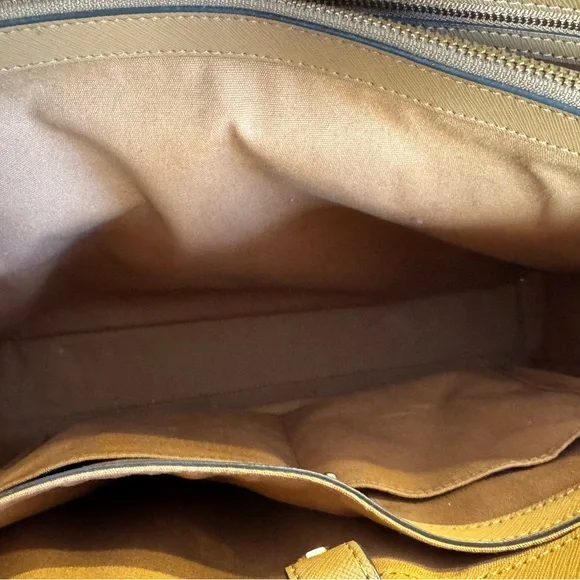 Light Umber Leather Tory Burch Tote - Picture 6 of 8